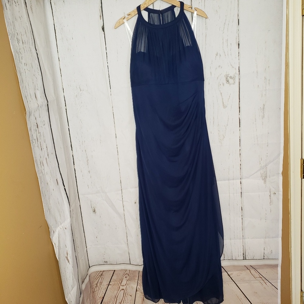 David's Bridal Navy Mother of the Groom Dress 18